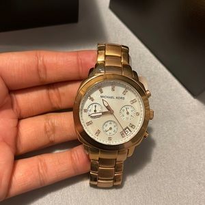 Womens rose gold Michael Kors watch